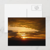 Carte Postale Coucher de soleil africain (Devant / Derrière)