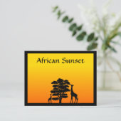Carte Postale Coucher de soleil africain (Debout devant)