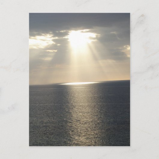 Carte Postale Coucher de soleil après la tempête (Devant)