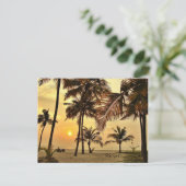 Carte Postale Coucher de soleil au bord de la mer (Debout devant)