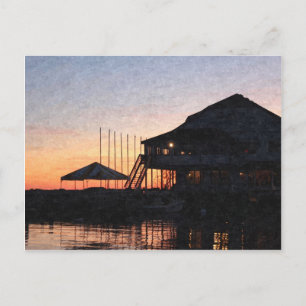 Carte Postale coucher de soleil au bord du lac, Kingston, Ontari