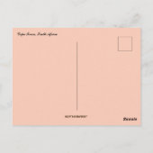 Carte Postale Coucher de soleil au Cap Afrique du Sud (Dos)