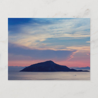 Carte Postale Coucher de soleil au cap Sounion, Grèce