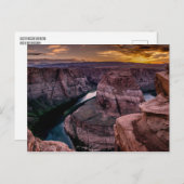 Carte Postale Coucher de soleil au cintre (Devant / Derrière)