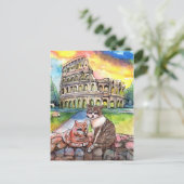 Carte Postale Coucher de soleil au Colisée (Debout devant)