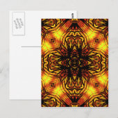 Carte Postale Coucher de soleil au-delà de_ (Devant / Derrière)