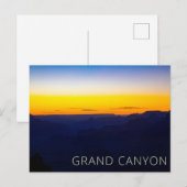 Carte Postale Coucher de soleil au Grand Canyon National Park (Devant / Derrière)