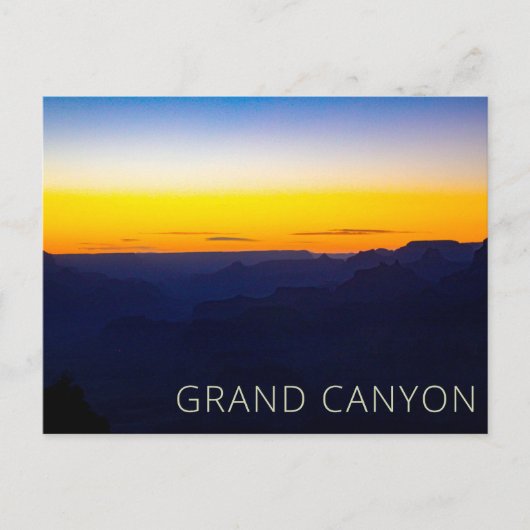 Carte Postale Coucher de soleil au Grand Canyon National Park (Devant)