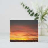 Carte Postale Coucher de soleil au Kansas (Debout devant)