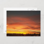 Carte Postale Coucher de soleil au Kansas (Devant / Derrière)