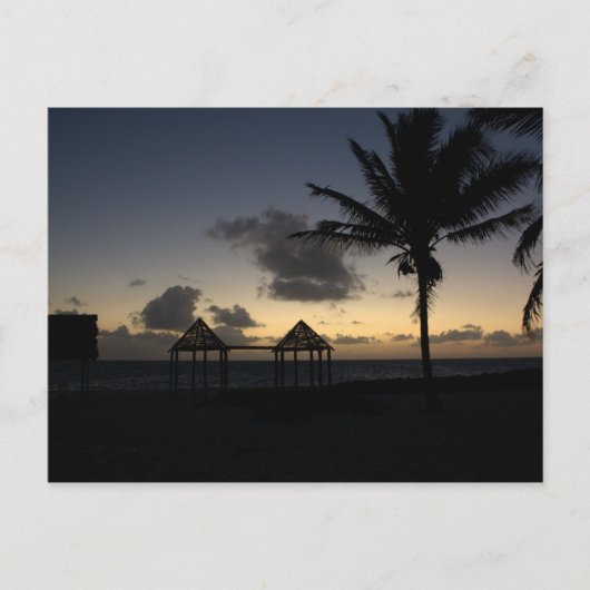 Carte Postale Coucher De Soleil Au Paradis (Devant)