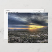 Carte Postale Coucher de soleil au parc national Big Bend, Texas (Devant / Derrière)