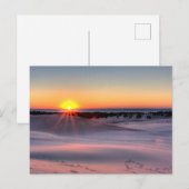 Carte Postale Coucher de soleil au parc Silver Lake State Park,  (Devant / Derrière)