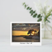 Carte Postale Coucher de soleil au port de Poole - Dorset - Uk (Debout devant)