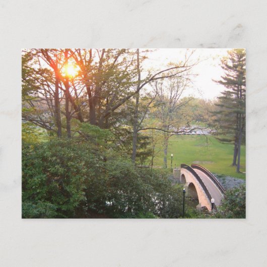 Carte Postale Coucher de soleil au Rainbow Bridge à Grove City C (Devant)