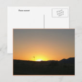Carte Postale coucher de soleil au Texas (Devant / Derrière)