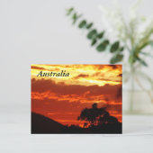 Carte Postale Coucher de soleil australien (Debout devant)