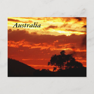 Carte Postale Coucher de soleil australien