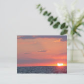 Carte Postale Coucher de soleil automnal à Sunset Beach, Cape Ma (Debout devant)