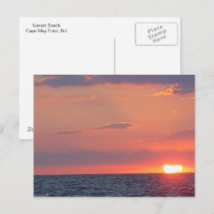 Carte Postale Coucher de soleil automnal à Sunset Beach, Cape Ma