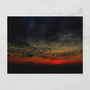 Carte Postale Coucher de soleil avant la tempête