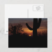Carte Postale Coucher de soleil AZ 1 (Devant / Derrière)