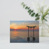 Carte Postale Coucher de soleil Bali Indonésie (Debout devant)