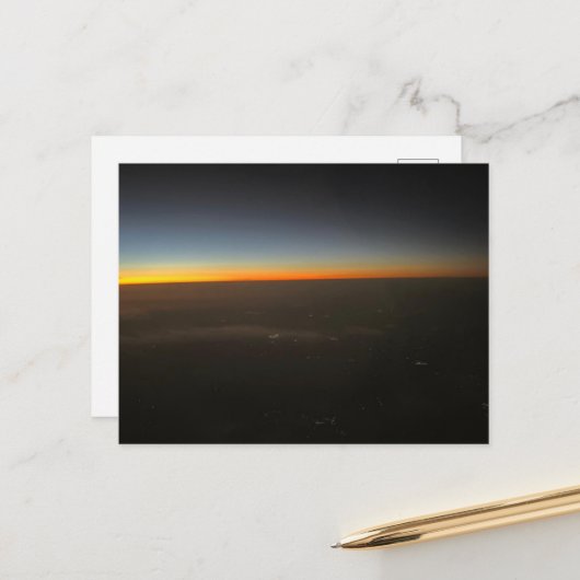 Carte Postale coucher de soleil beauté (Devant/Arrière en situation)