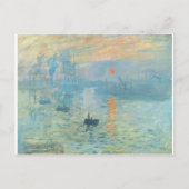 Carte Postale Coucher de soleil - Claude Monet (Devant)