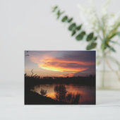 Carte postale Coucher de soleil coloré (Debout devant)
