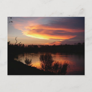 Carte postale Coucher de soleil coloré