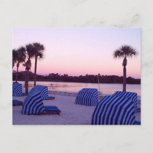 Carte Postale Coucher de soleil dans la Cabana