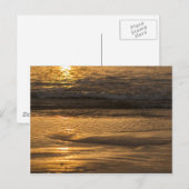 Carte Postale Coucher de soleil dans la mer (Devant / Derrière)