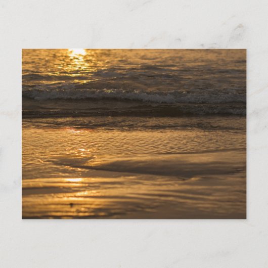 Carte Postale Coucher de soleil dans la mer (Devant)