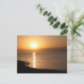 Carte Postale Coucher de soleil dans la mer morte (Debout devant)