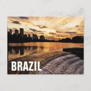 Carte Postale Coucher De Soleil Dans La Ville De Londrina