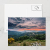 Carte Postale Coucher De Soleil Dans Le Bierzo (Devant / Derrière)