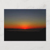 Carte Postale Coucher de soleil dans l'eau (Devant)