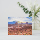 Carte Postale Coucher de soleil dans Monument Valley, Utah (Debout devant)