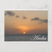 Carte Postale Coucher de soleil d'Aruba (Devant)