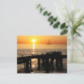 Carte Postale Coucher de soleil d'Aruba (Debout devant)