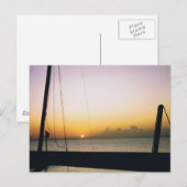 Carte Postale Coucher de soleil d'Aruba (Devant / Derrière)