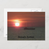 Carte Postale Coucher de soleil Darwin (Devant / Derrière)