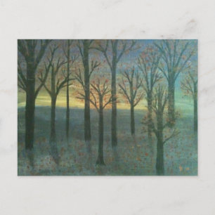 Carte Postale Coucher de soleil d'automne