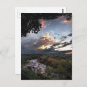 Carte Postale Coucher de soleil de Barton Creek - Austin, Texas (Devant / Derrière)