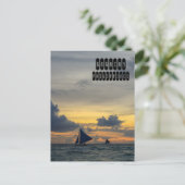 Carte Postale Coucher de soleil de Boracay (Debout devant)