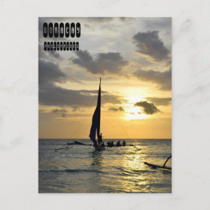 Carte Postale Coucher de soleil de Boracay, Philippines