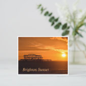 Carte Postale Coucher de soleil de Brighton (Debout devant)