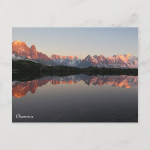 Carte Postale Coucher de soleil de Chamonix Lac de Cheserys