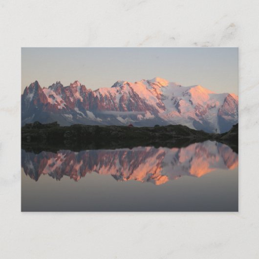 Carte Postale Coucher de soleil de Chamonix Lac de Cheserys (Devant)